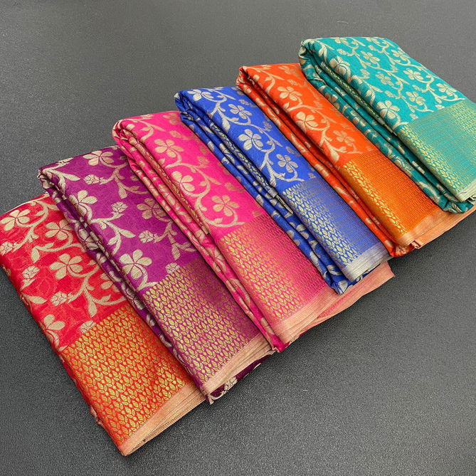 Aab Kanchivaram Fancy Mercerised Wholesale Silk Saree Catalog